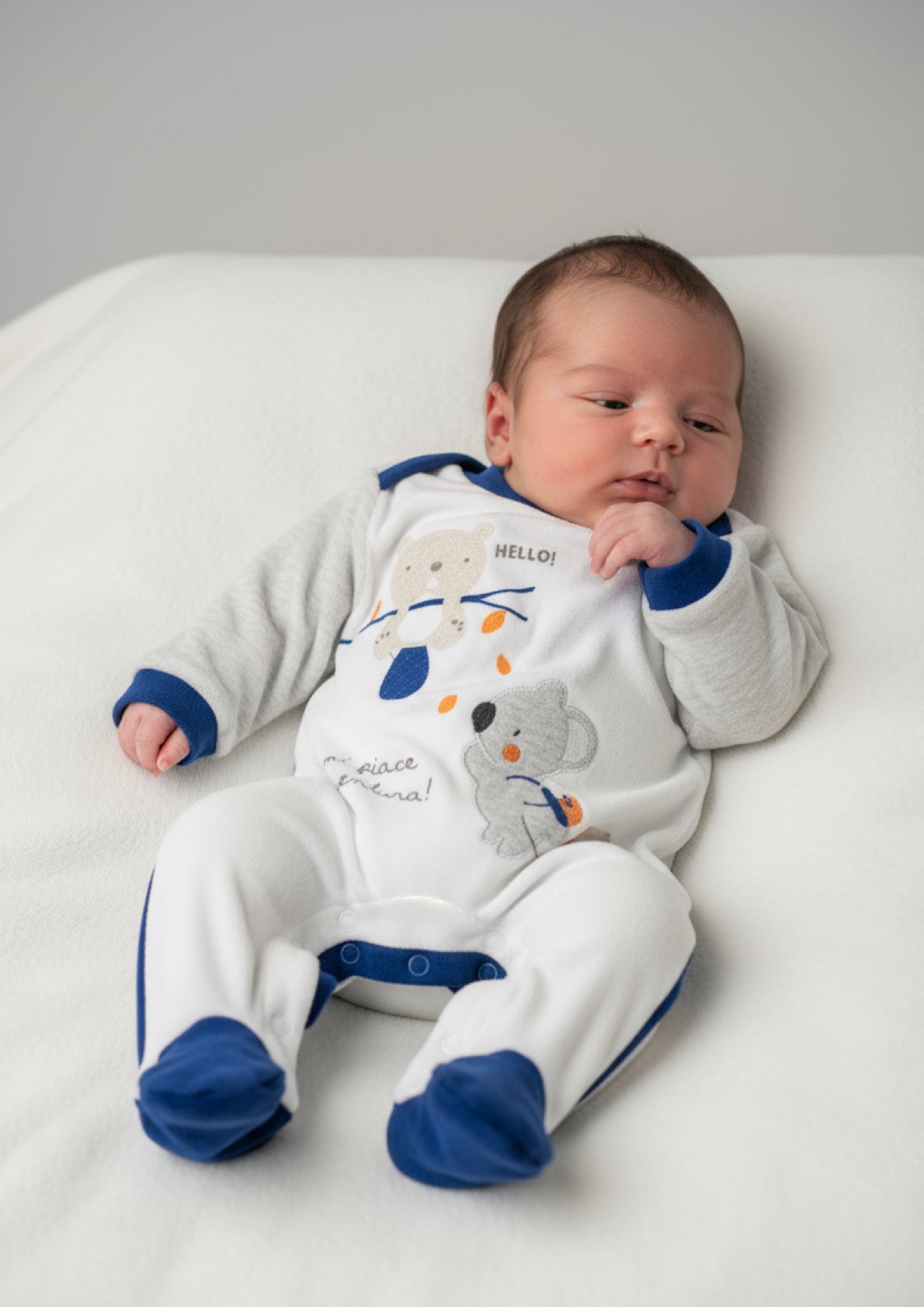 Tutina Neonato in ciniglia ELLEPI - Taglia 3 mesi