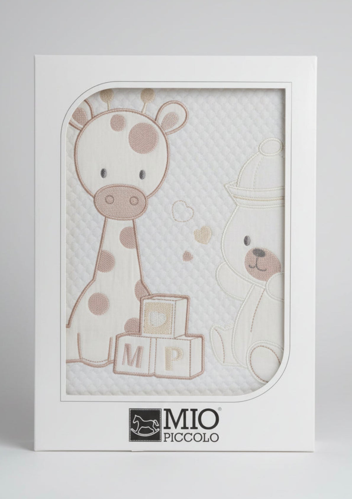 Copertina Lettino in cotone ricamata Baby - PICCOLO MIO