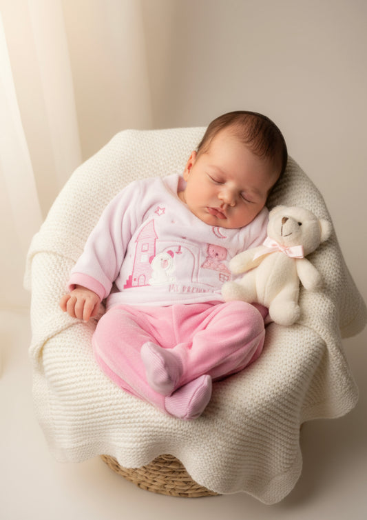 Completo Neonata in ciniglia ELLEPI - Taglia 0 mesi