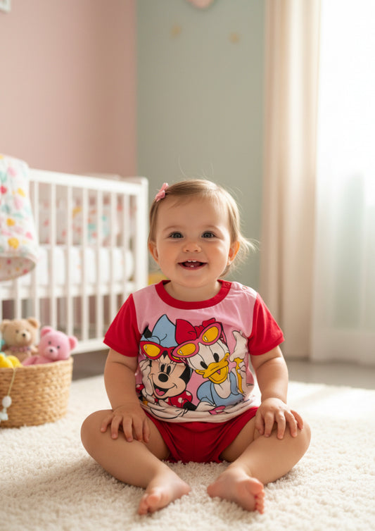 Pigiama Neonata corto in Cotone DISNEY ELLEPI -  Taglia 24 mesi