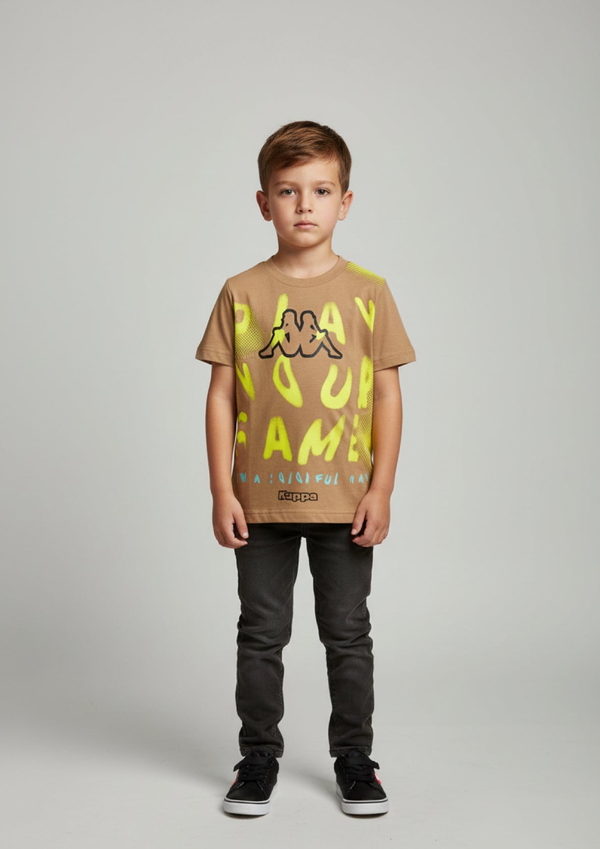 T-Shirt Bambino con stampa fronte e retro – stile urban fluo KAPPA