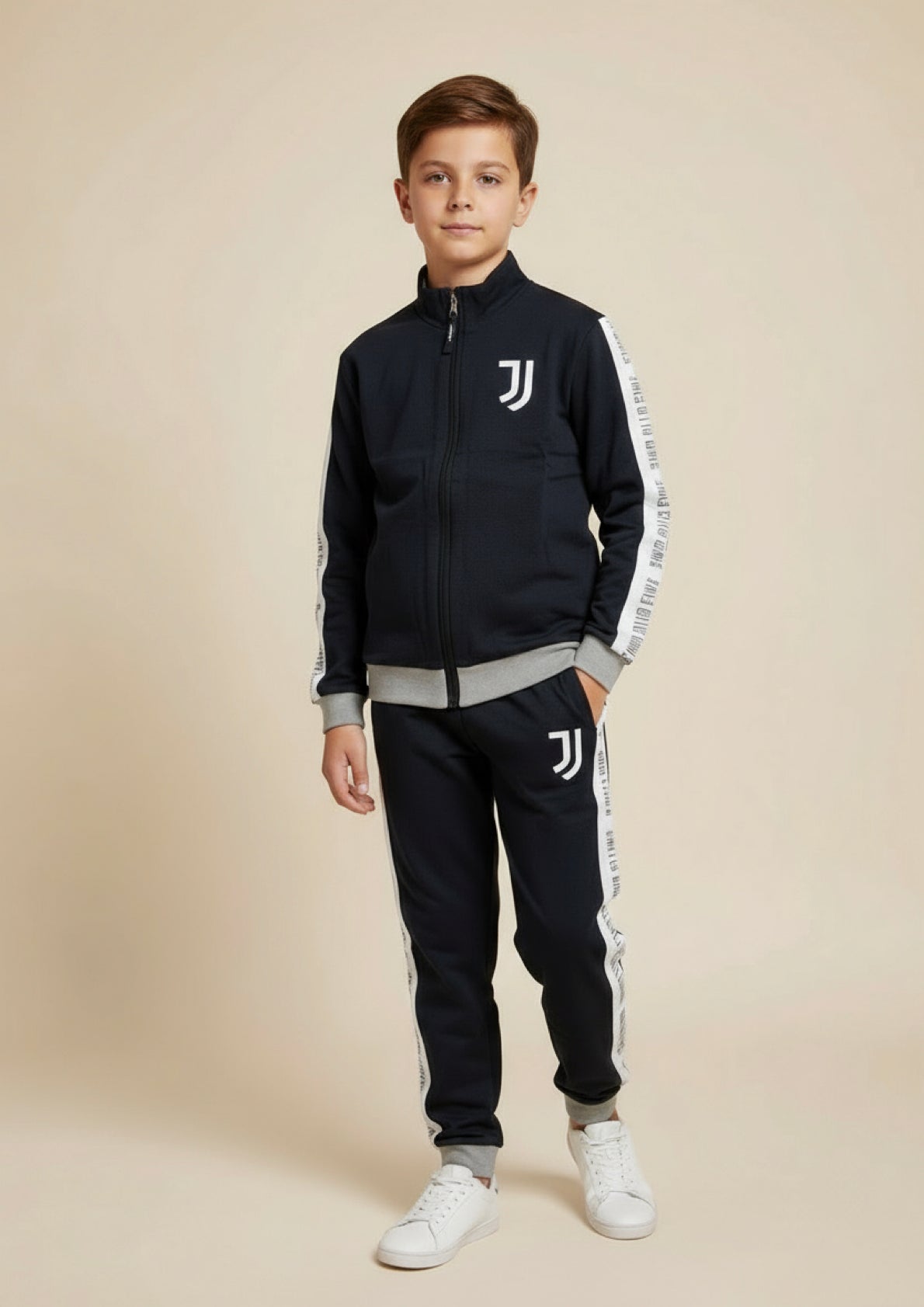 Pigiama Ragazzo aperto con zip in cotone leggermente felpato JUVENTUS