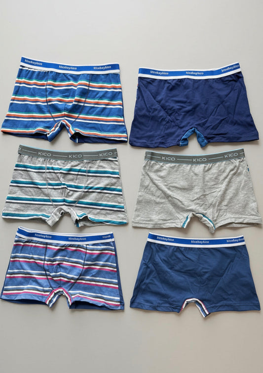Boxer Bambino a righe con elastico esterno KICO