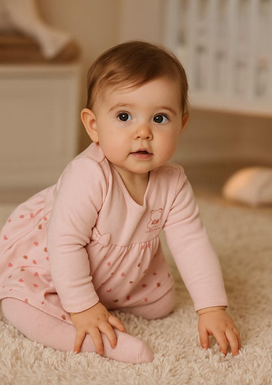 Vestitino Neonata con collant in caldo cotone IRGE baby