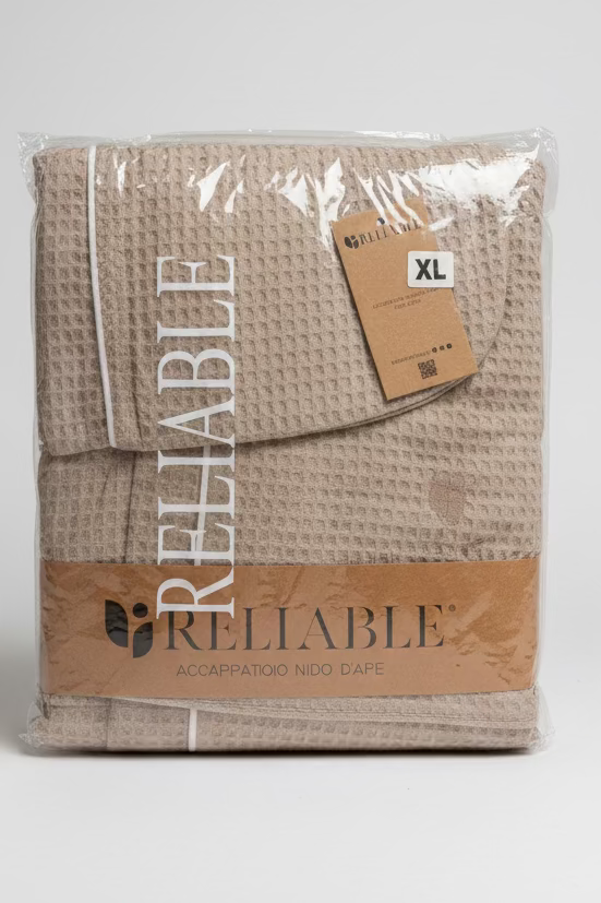 Accappatoio Adulto Unisex nido d'ape in cotone con cappuccio - RELIABLE