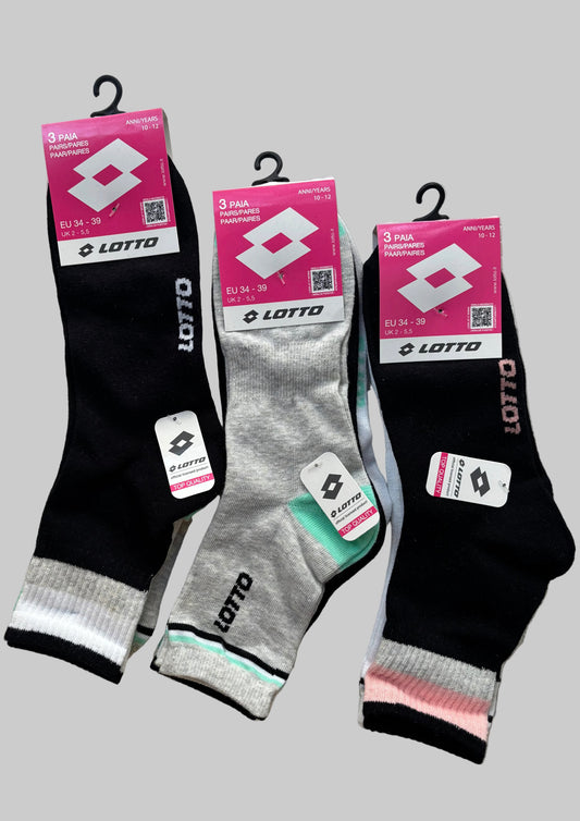 Calzine Sportive Ragazza Olympic 10-12 anni (34-39) LOTTO
