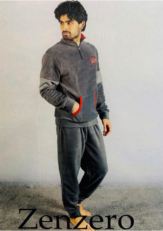 Pigiama uomo pile sportivo ZENZERO&PAPRIKA