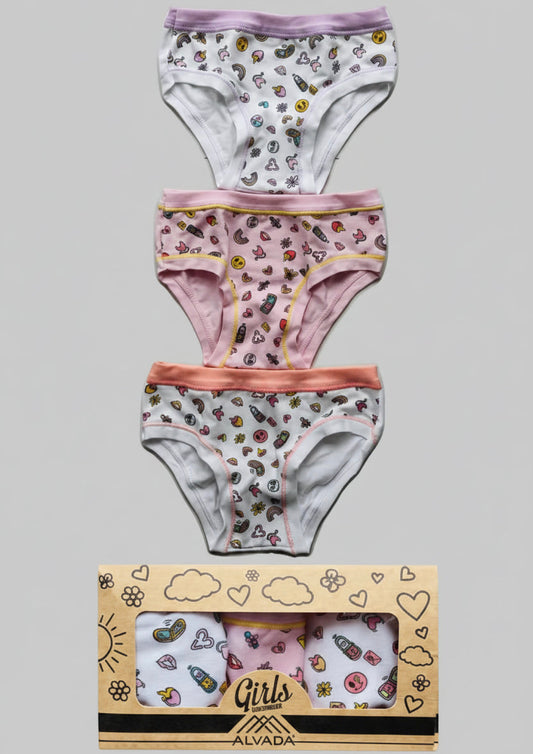 Confezione da 3 Slip Bambina ALVADA