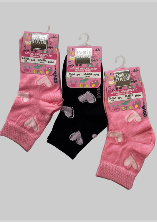 Calza corta estiva Bambina in fresco cotone ENRICO COVERI