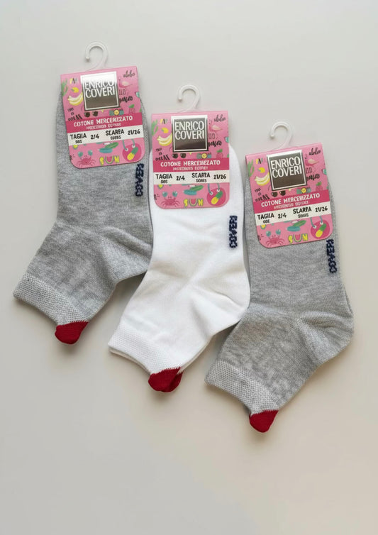 Calza corta estiva Bambina in fresco cotone ENRICO COVERI