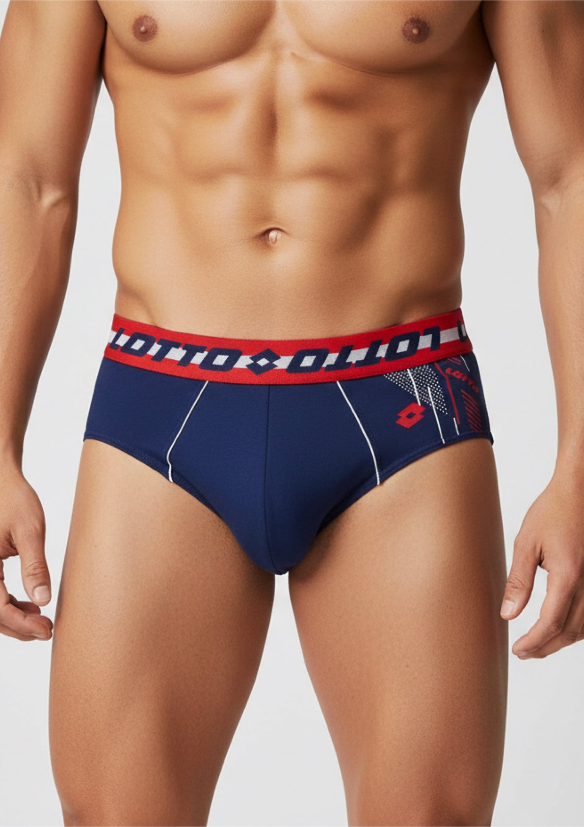 Slip Uomo in cotone elastico in vita con scritta marchio LOTTO
