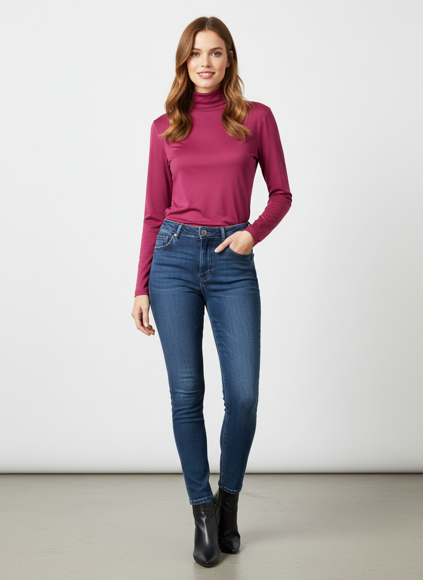 Maglia termica micropile dolcevita GLADYS