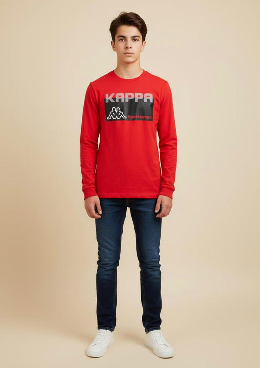 T-Shirt Bambino e Ragazzo manica lunga con stampa KAPPA