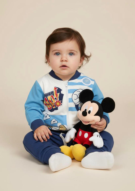 Completo Tuta in felpa Neonato con zip Disney Baby ELLEPI
