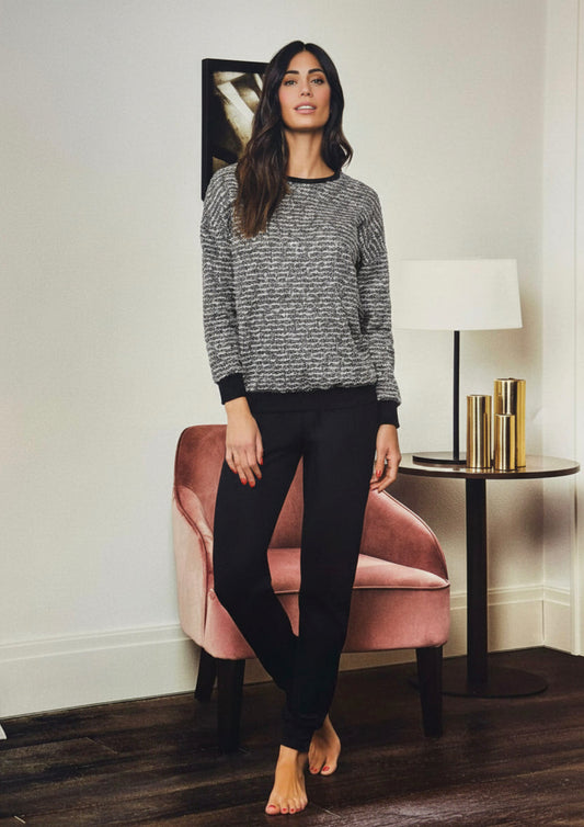 Pigiama donna caldo cotone interlock INTIMAMI