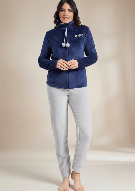 Pigiama donna calibrato in coral IRGE - Taglia 4XL