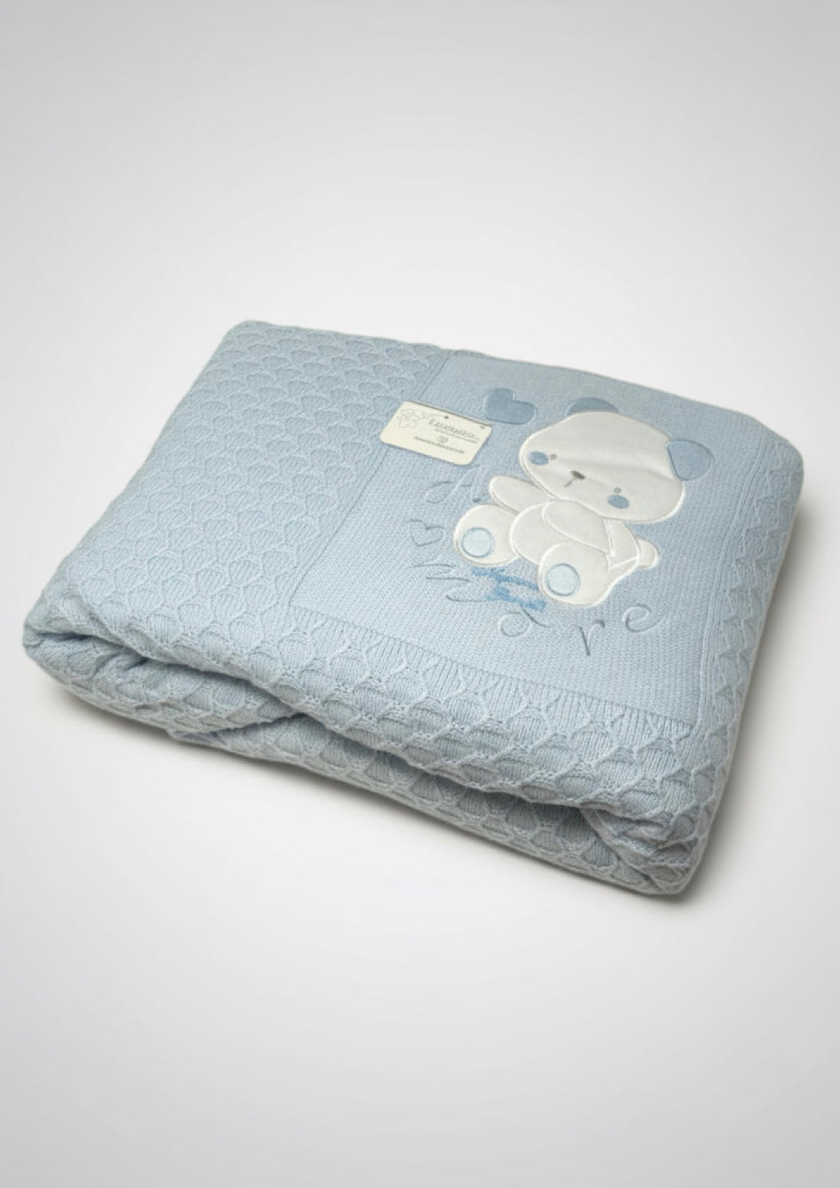 Piumoncino culla ricamato smacchinato Dis.2 Amore NG-4740 NAZARENO GABRIELLI