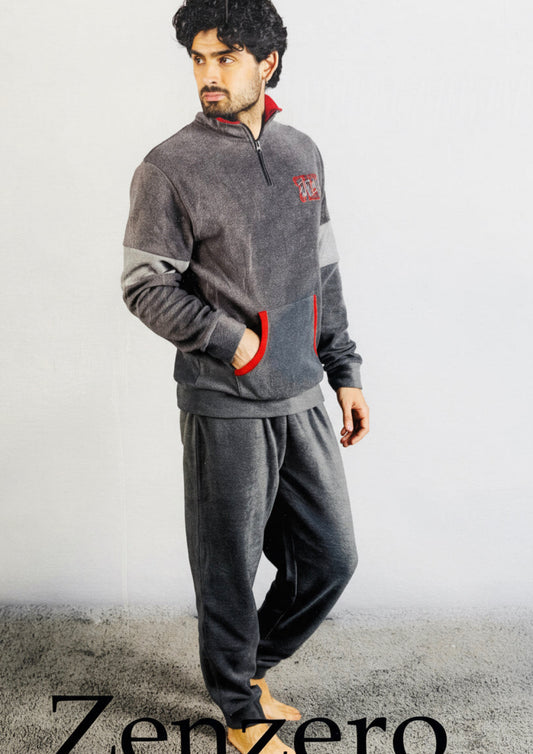 Pigiama uomo pile sportivo ZENZERO&PAPRIKA