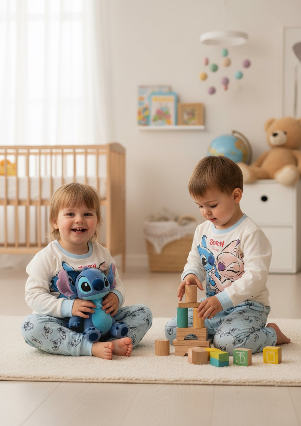 Pigiama Baby in cotone interlock Stitch DISNEY