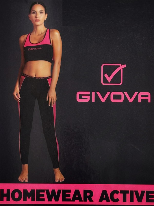 Completo sportivo donna top + leggings GIVOVA