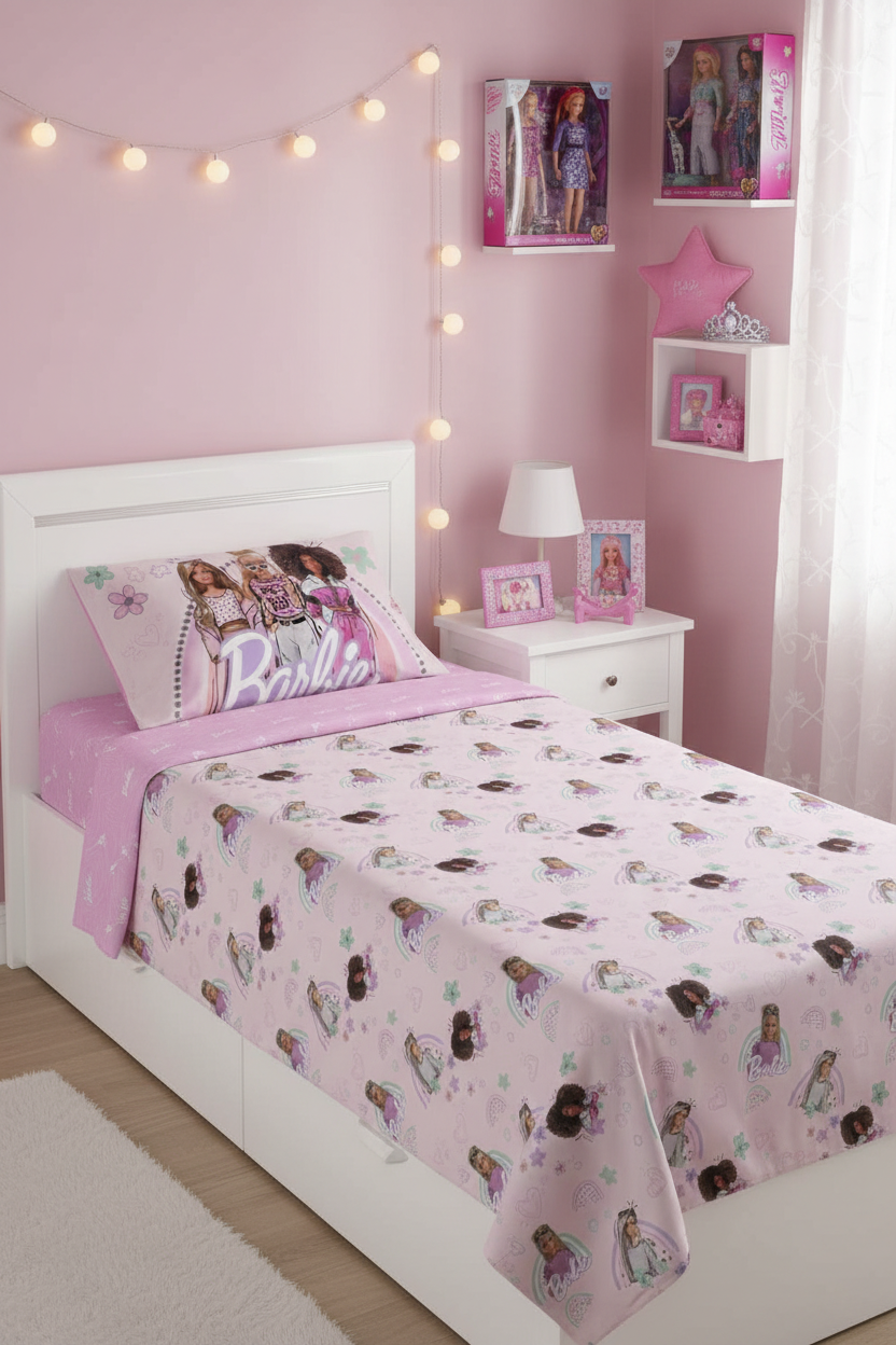 Completo Letto 1 piazza BARBIE