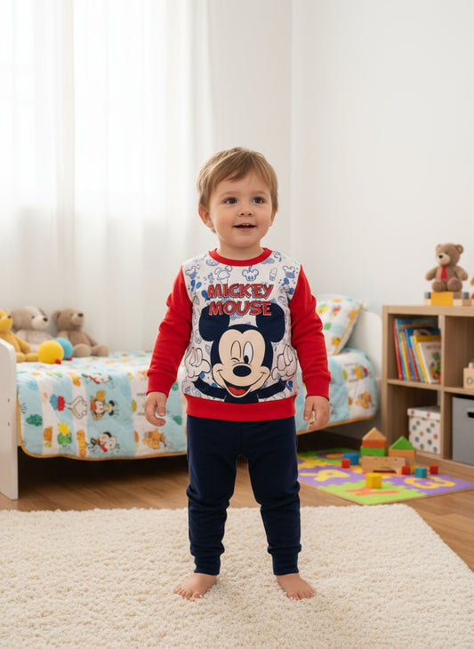 Pigiama Neonato in cotone interlock Disney Mickey Mouse ELLEPI -Taglia 12 mesi
