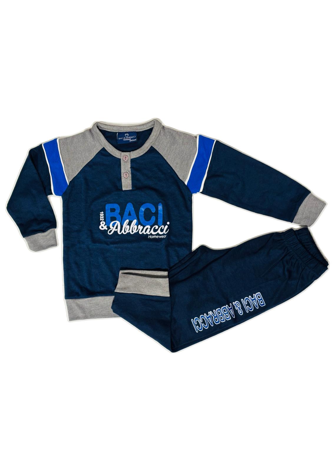 Pigiama Bambino manica lunga Cotone Interlock BACI&ABBRACCI