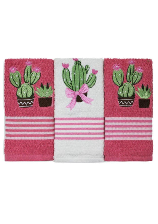 Set 3 strofinacci da cucina canovacci in spugna Jacquard PREZIOSA
