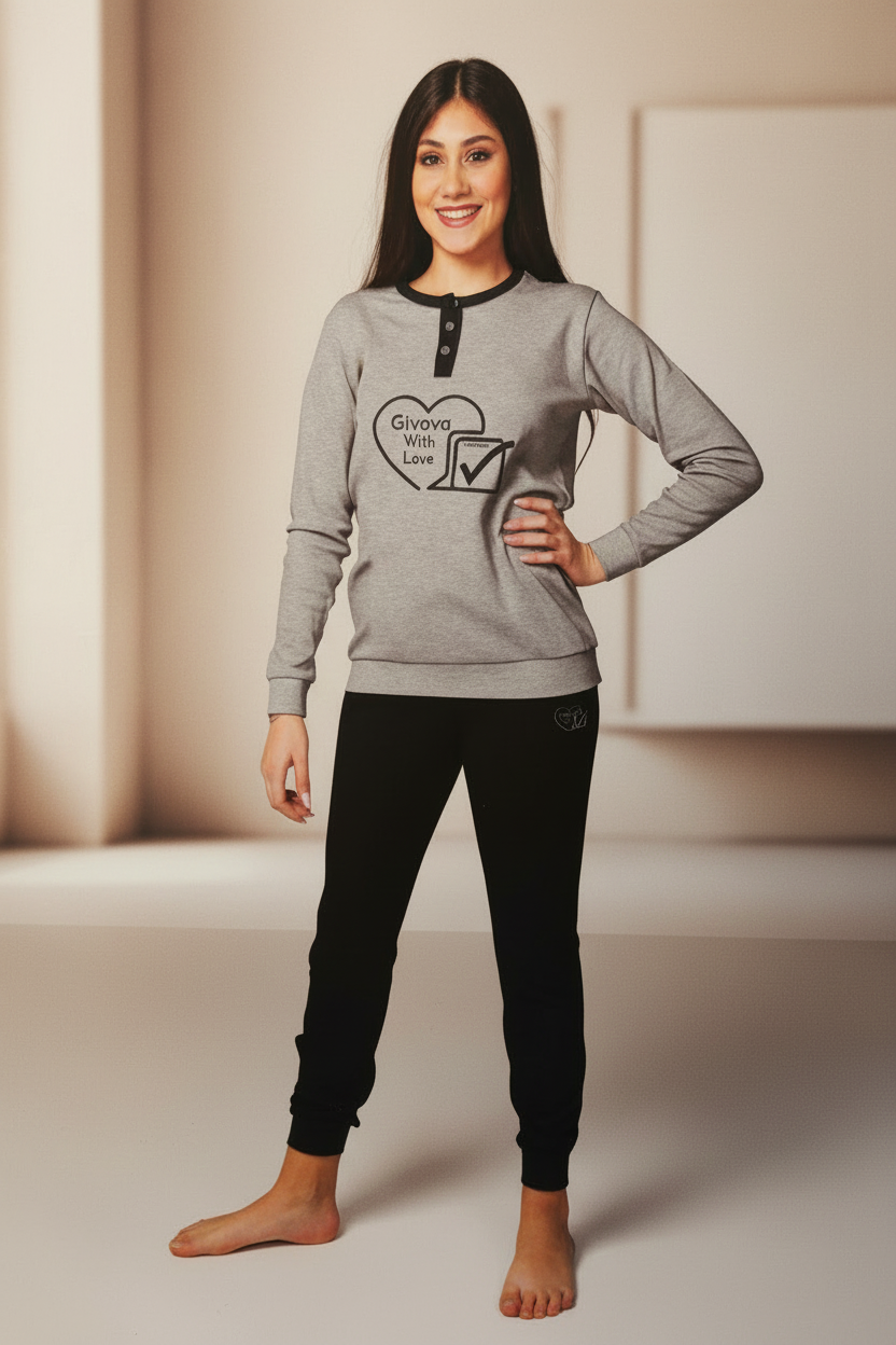Pigiama ragazza interlock GIVOVA