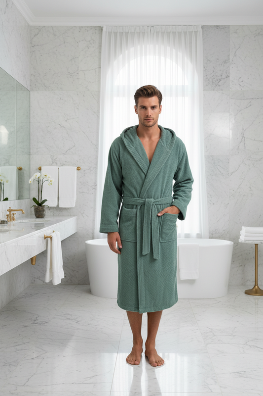 Accappatoio adulto unisex in spugna 100% cotone GMV