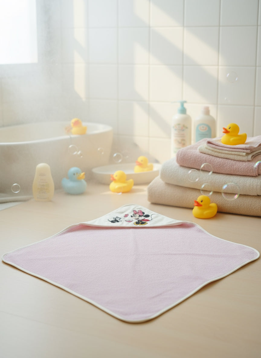Accappatoio Neonata Triangolo ricamato in spugna Disney ELLEPI
