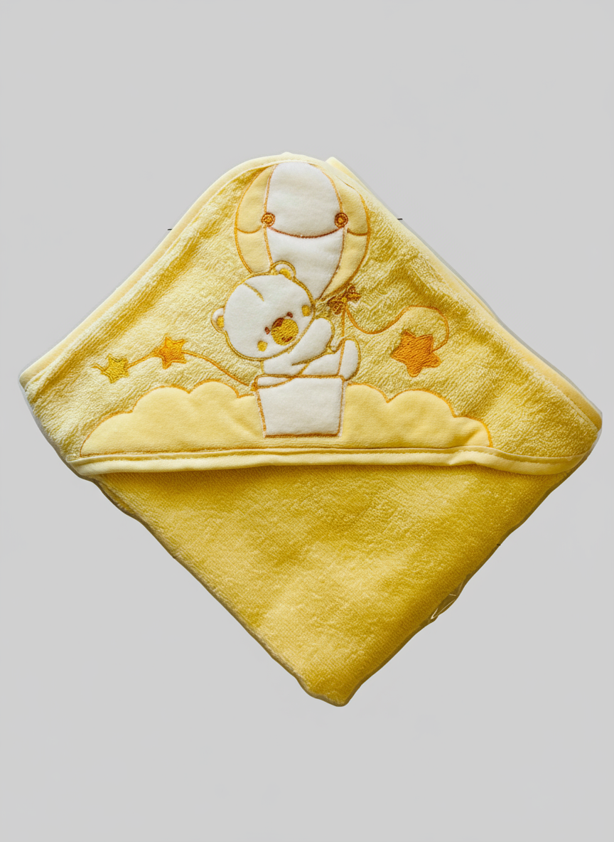 Accappatoio Neonato/a Triangolo ricamato in spugna TENERI BEBE'