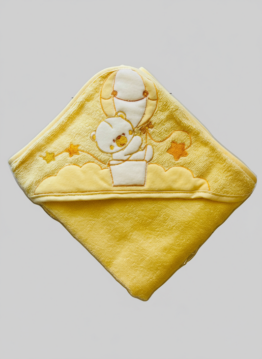 Accappatoio Neonato/a Triangolo ricamato in spugna TENERI BEBE'