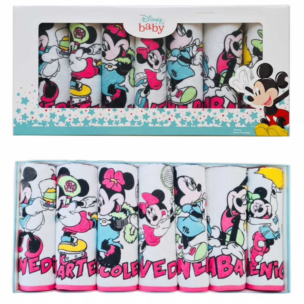 Set 7 Bavette giorni della settimana Minnie in scatola Disney ELLEPI