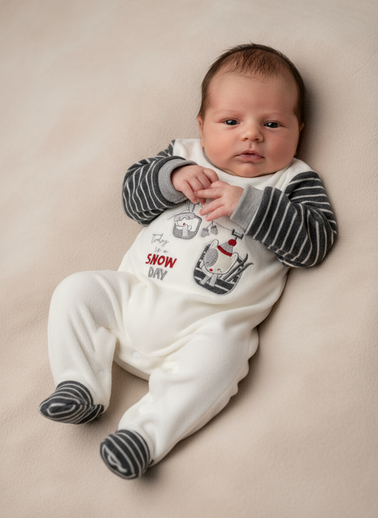 Tutina Neonato in ciniglia ELLEPI