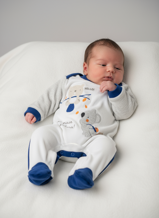 Tutina Neonato in ciniglia ELLEPI
