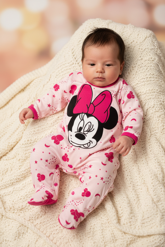 Tutina Neonata in jersey di cotone DISNEY BABY - Taglie 1/3 e 3/6 mesi