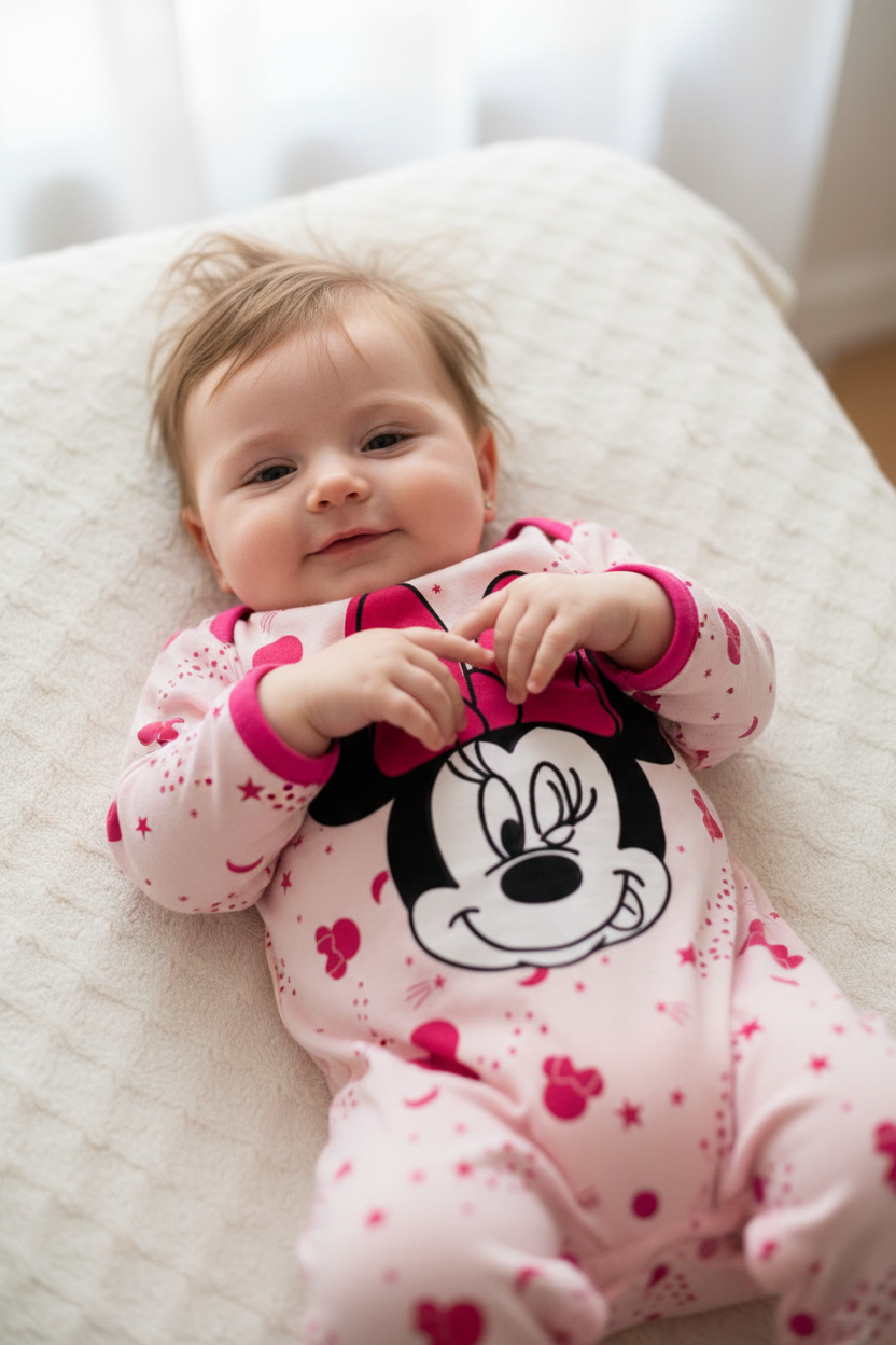 Tutina Neonata in jersey di cotone DISNEY BABY - Taglie 1/3 e 3/6 mesi