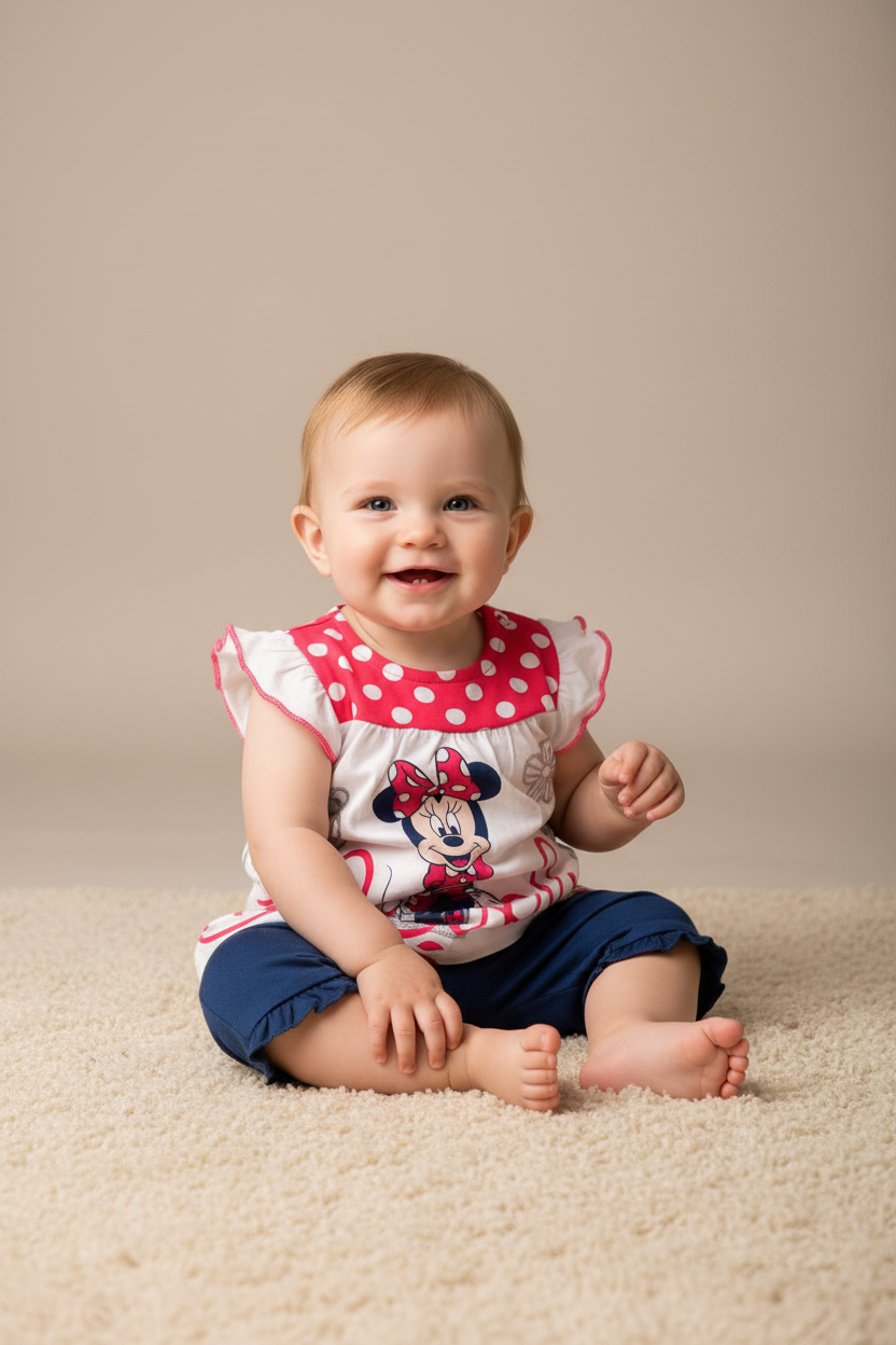 Completino Neonata corto in cotone Disney ELLEPI - Taglia 6 mesi