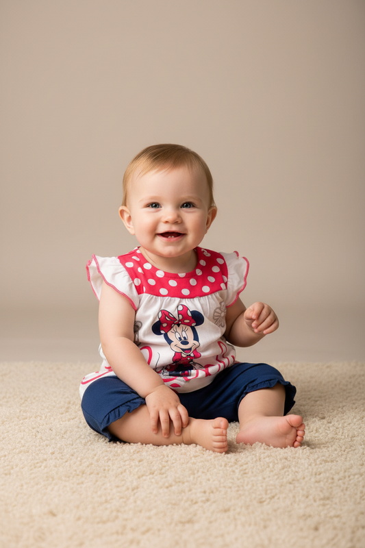 Completino Neonata corto in cotone Disney ELLEPI - Taglia 6 mesi