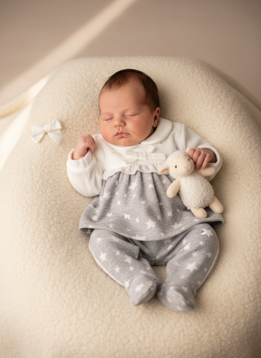 Completo Neonata in ciniglia ELLEPI - Taglia 0 mesi