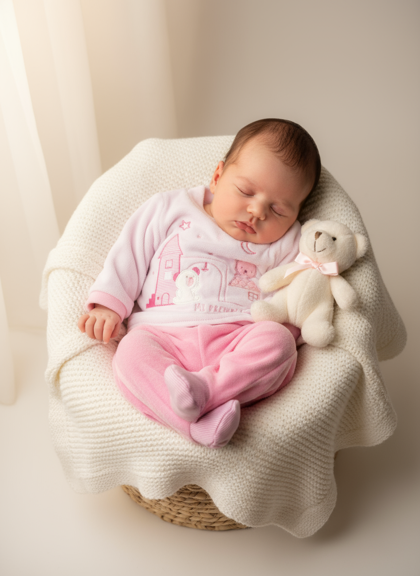 Completo Neonata in ciniglia ELLEPI - Taglia 0 mesi