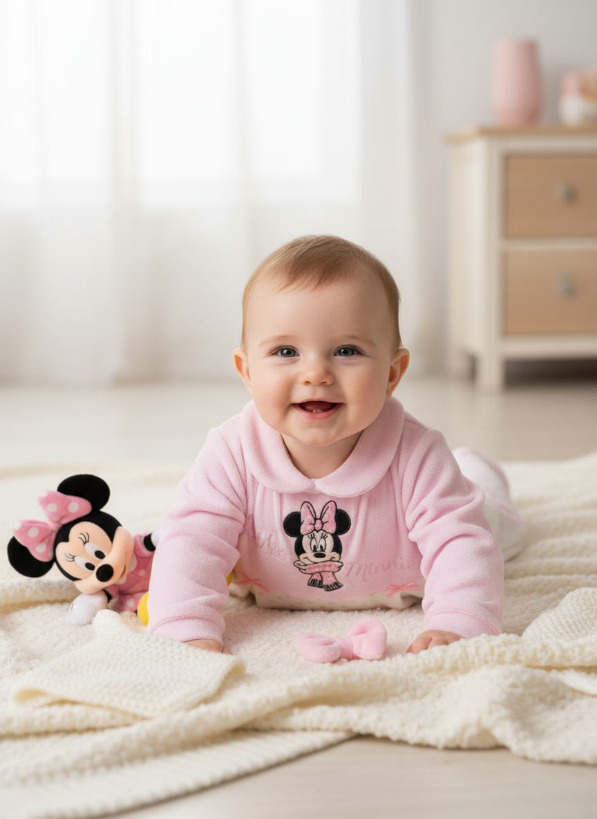Tutina Neonata in ciniglia Disney ELLEPI