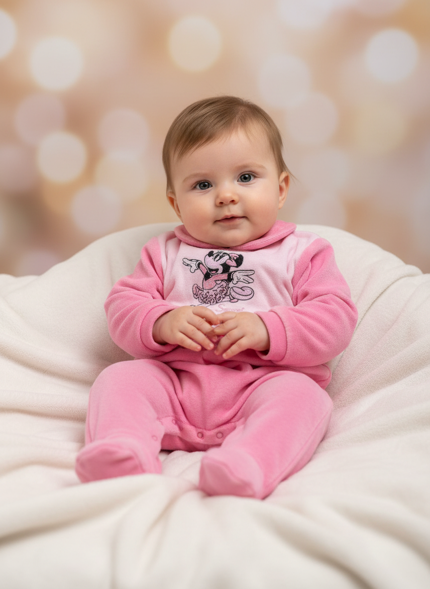 Tutina Neonata in ciniglia Disney ELLEPI