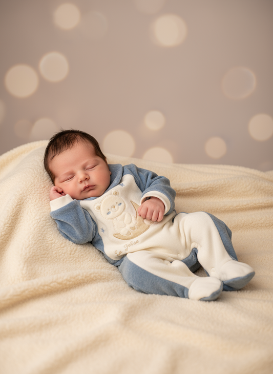 Tutina Neonato in ciniglia LES JOLIES