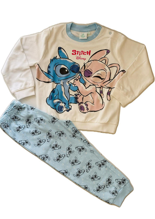 Pigiama Baby in cotone interlock Stitch DISNEY