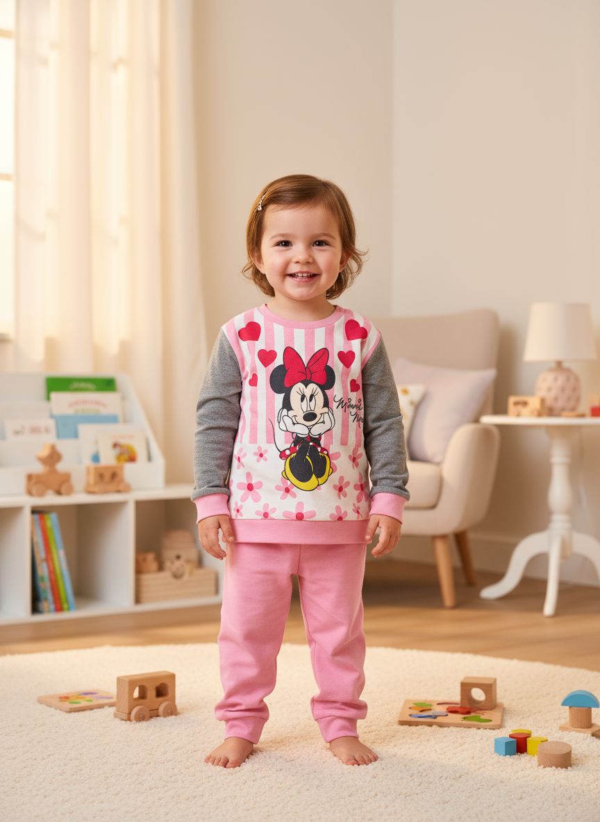 Pigiama Neonata in cotone interlock Disney ELLEPI