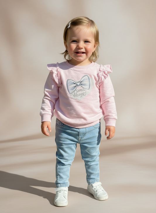 Completo Neonata 2 pezzi T-Shirt manica lunga + Jeans LOLLITOP