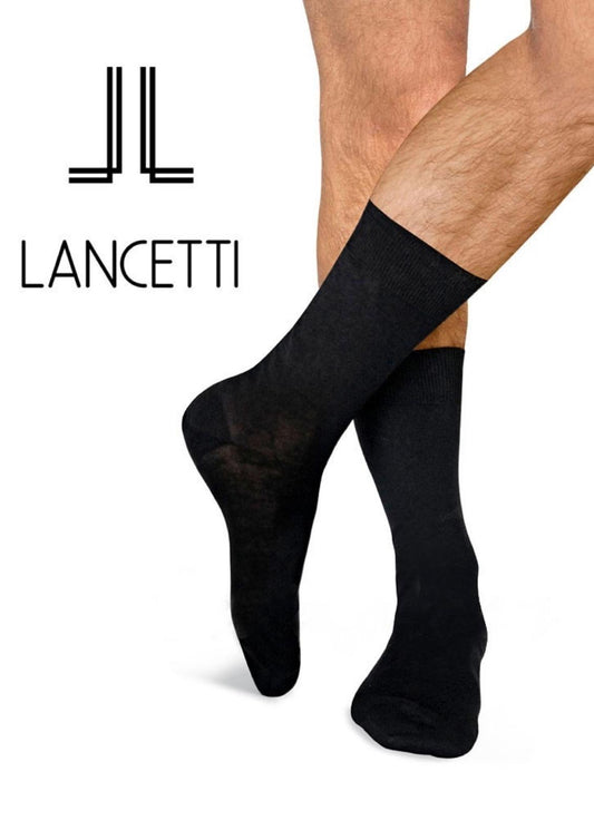 Calza Uomo Corta Filo di Scozia tinta unita LANCETTI