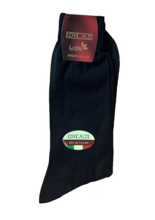 Calza Uomo Corta Filo di Scozia rasato tinta unita EDY CALZE